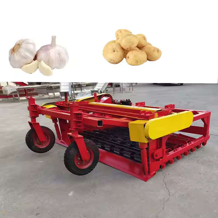 Mesin Pertanian Traktor Garlic Harvester Adjustable Row Spacing Garlic Harvester 15-45 CM Kustomisasi Layanan OEM Harvester Garlic